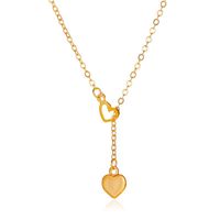 Fashion Long Heart-shaped Pendant Women's Necklace sku image 1