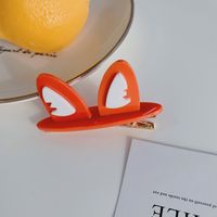 Korea Cartoon Rabbit Ear Hairpin Three-dimensional Cute Duckbill Clip Bear Hairpin Wholesale sku image 2