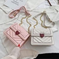 New Trendy   Fashion One Shoulder Chain Bag Texture All-match Messenger Small Square Bag main image 5