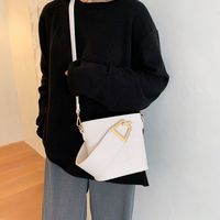 New Trendy Fashion Stone Crossbody Bag Wild  Single Shoulder Bucket Bag main image 5