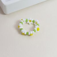 New  Rice Bead Braided Alloy Ring Hot Sale main image 2