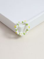 New  Rice Bead Braided Alloy Ring Hot Sale main image 3