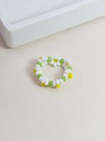 New  Rice Bead Braided Alloy Ring Hot Sale main image 4