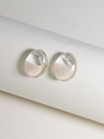 New Water Drop Transparent Plastic Block Hot-selling Simple Earrings main image 6