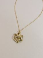 Fashion Hot-selling Metal Flower Simple Pendant Necklace main image 5