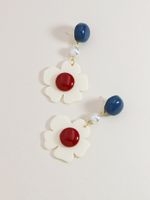 Nouvelles Boucles D&#39;oreilles De Fleurs En Acrylique Vente Chaude main image 4