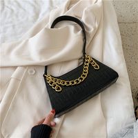 New Trendy Fashion One-shoulder Chain Ladies Portable Underarm Bag sku image 5