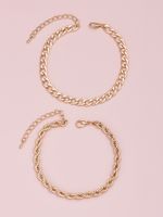 Fashion Chain Combination Women's Bracelet Wholesale sku image 1