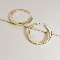 New Fashion Metal C-shaped Simple Alloy Earrings For Women sku image 2