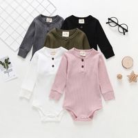 Climbing Fart Clothes Triangle Romper Pure Cotton Pit Strip Infant Spring Jumpsuit For Newborn Baby main image 1