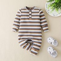Korean New Baby Fashion One-piece Striped Outing Casual Romper Hot Sale main image 1