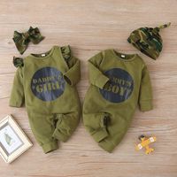 New  Fashion Infant Camouflage One-piece Baby Outing One-piece Clothes Hot-selling main image 1