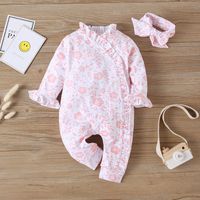 New Baby Fashion Full Print Long-sleeved Romper One-piece Suit Hot Sale main image 1
