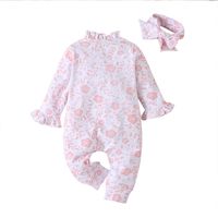 New Baby Fashion Full Print Langarm Strampler Einteiler Anzug Heißer Verkauf main image 6