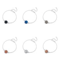 Hot-selling Silver Round Resin Natural Stone Love Bracelet For Lover Gift main image 1