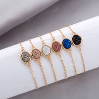 Hot-selling Special-shaped Crystal Cluster Multi-color Natural Stone Love Bracelet main image 6