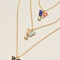 Children’s Exquisite Metal Simple Butterfly Pearl Pendant Necklace Wholesale main image 3