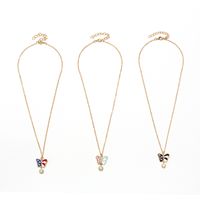 Children’s Exquisite Metal Simple Butterfly Pearl Pendant Necklace Wholesale main image 6