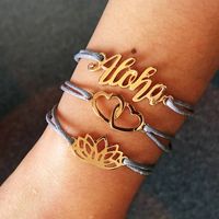 Fashion Three-piece Letter Boho Style Alloy Bracelet  Wholesale main image 1