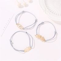 Fashion Three-piece Letter Boho Style Alloy Bracelet  Wholesale main image 4