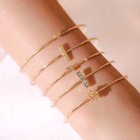 New Fashion Five-piece Arrow Love Metal Simple Alloy Bracelet Set For Women main image 3