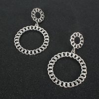 Bohemian Retro Alloy Plating Geometric Chain Round Earrings Wholesale main image 4