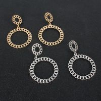 Bohemian Retro Alloy Plating Geometric Chain Round Earrings Wholesale main image 5
