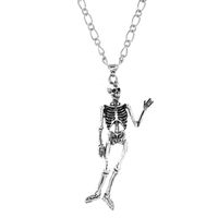 Fashion Skull Human Bone Unisex Long Exaggerated Necklace main image 6