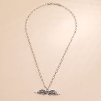 Fashion  Angel Devil Wings Exaggerated Retro Necklace main image 4