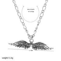 Fashion  Angel Devil Wings Exaggerated Retro Necklace main image 5