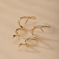 Simple Snake-shaped Popular Metal Earrings Korean Fashion Jewelry Wholesale main image 4