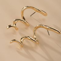 Simple Snake-shaped Popular Metal Earrings Korean Fashion Jewelry Wholesale main image 5