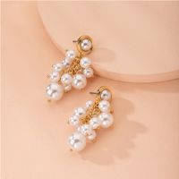 Korean Fashion Pearl Simple Alloy Earrings For Women Wholesale main image 4