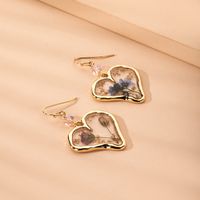 Korea New Geometric Heart-shaped Flower Pendant Earrings For Women Wholesale main image 4