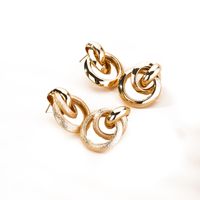 Fashion Exaggerated Geometric Retro Fashion Simple Metal Earrings For Women main image 6