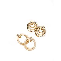 New Exaggerated Retro Fashion Design Multilayer Metal  Earrings main image 6