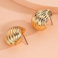 Mode Einfache Shell Retro-legierung Ohrringe Für Frauen Hot-saling Großhandel main image 5