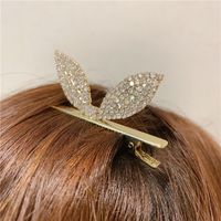 Clip De Bec De Canard Coréen Bowknot Oreille Mignonne En Épingle À Cheveux Oreilles De Lapin Ornements De Cheveux main image 6