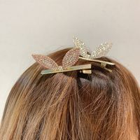 Korean Duckbill Clip Bowknot Cute Ear Hairpin Rabbit Ears Hair Ornwholesale main image 5