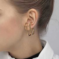 New Metal One-piece Hook Earring Style Simple Nail Earrings Wholesale main image 1