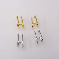 New Metal One-piece Hook Earring Style Simple Nail Earrings Wholesale main image 5