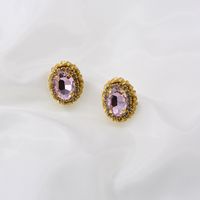 Crystal Simple Small Retro Earrings New Earrings Wholesale main image 3