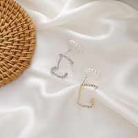 Mode Perle Strass Multi-kreis Retro Einfache Dreischichtige Spleißlegierung Ohr Knochenclip main image 6