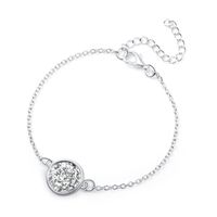 Hot-selling Silver Round Resin Natural Stone Love Bracelet For Lover Gift sku image 1