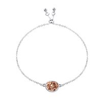Hot-selling Special-shaped Crystal Cluster Multi-color Natural Stone Love Bracelet sku image 3