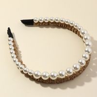 Fashion Crystal Double-layer Claw Chain Pearl Headband sku image 2
