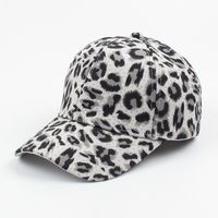 New Fashion Casual All-match Lovers Curved Brim Leopard  Cap sku image 1