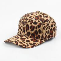 New Fashion Casual All-match Lovers Curved Brim Leopard  Cap sku image 3