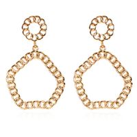 Alloy Geometric Minimalist Gold Earrings Wholesale Nihaojewelry sku image 1