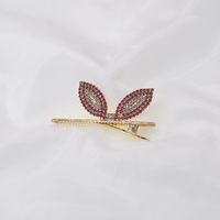 Korean Duckbill Clip Bowknot Cute Ear Hairpin Rabbit Ears Hair Ornwholesale sku image 1